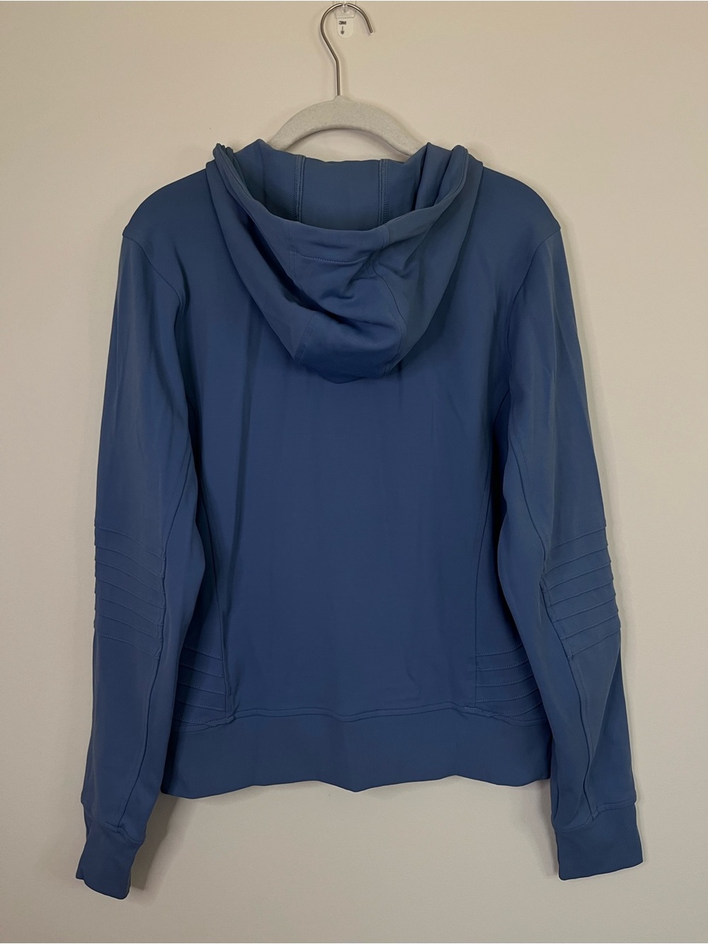 Athleta Venice Moto Hoodie Cottage Blue Small S Half Zip Pullover - Picture 6 of 12